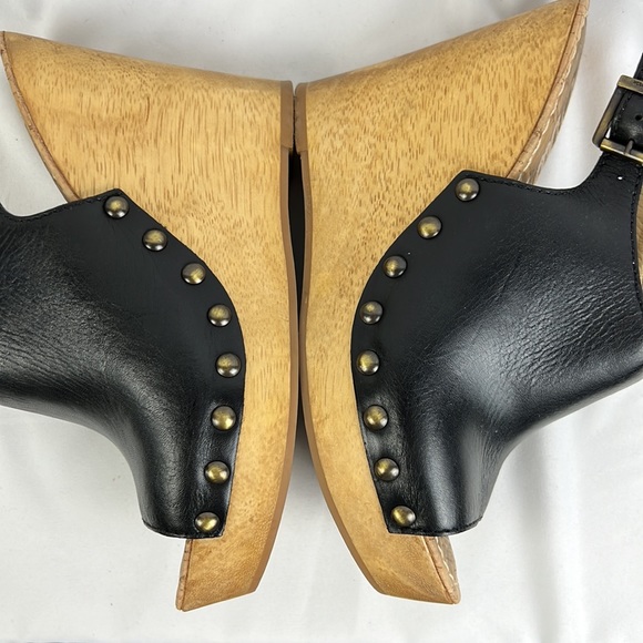 Black Sam Edelman Camilla Wedge with stud detail, sling back, size 9.5 - Picture 11 of 16